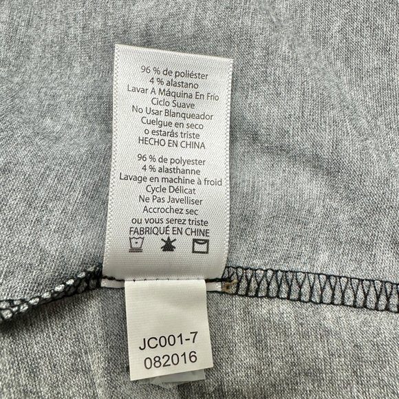 LuLaRoe Retired Julia Dress XXS Gray Body Black Raglan Short Sleeves FormFit NWT - Picture 7 of 9